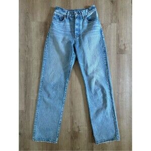 Madewell Curvy ‘90’s Straight Jeans Women’s 25 Classic Light Blue